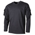 US Shirt langarm mit Ärmeltaschen