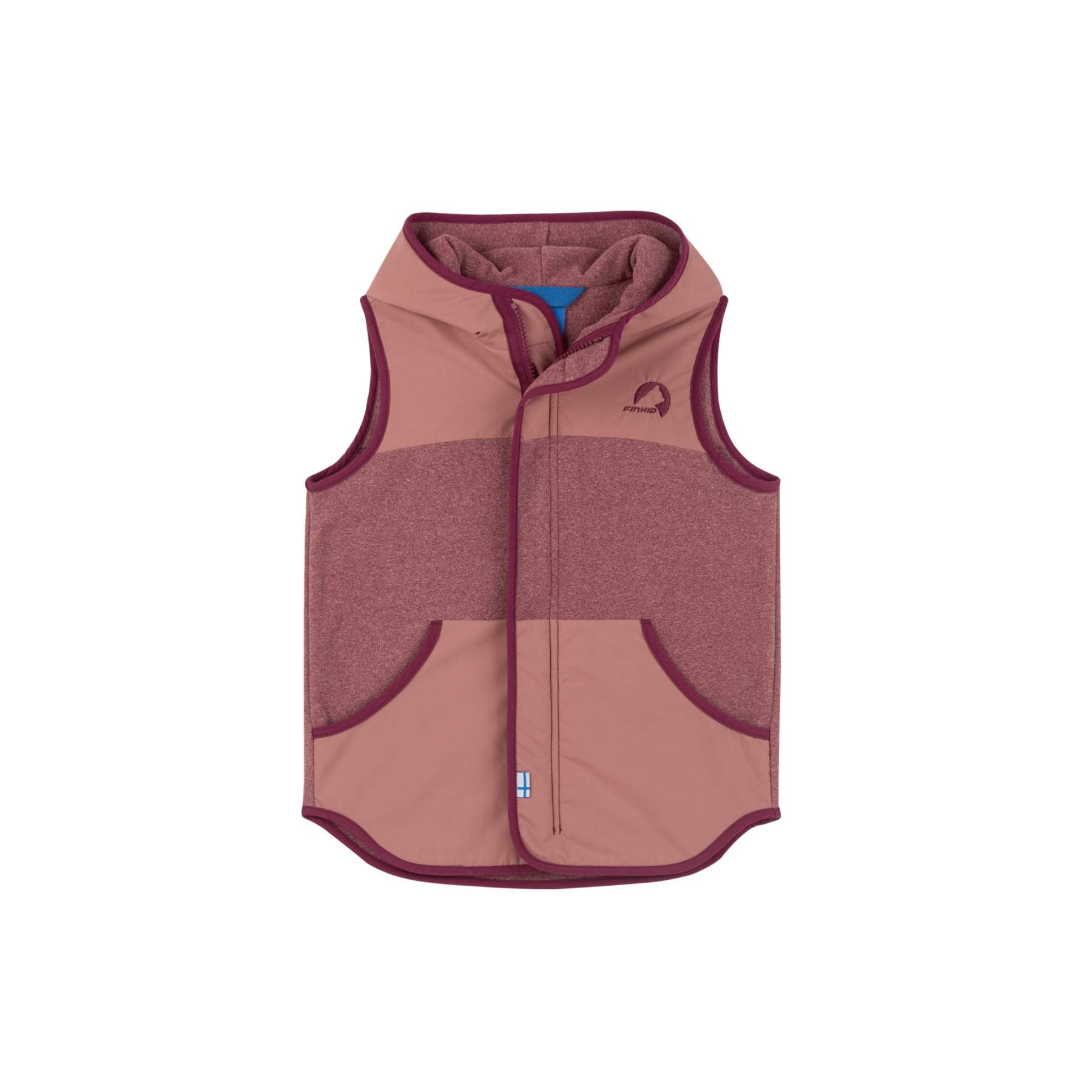 ONNI KNIT Strickfleece Weste mit wasserfesten Details - Zip in Innenjacke