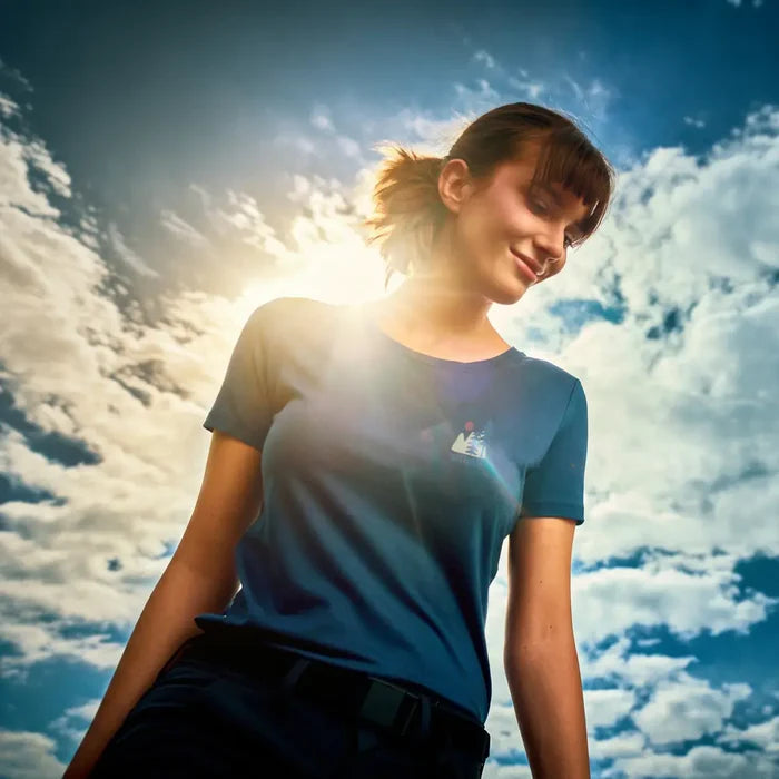 Funktionales T-Shirt aus Merino-Wolle