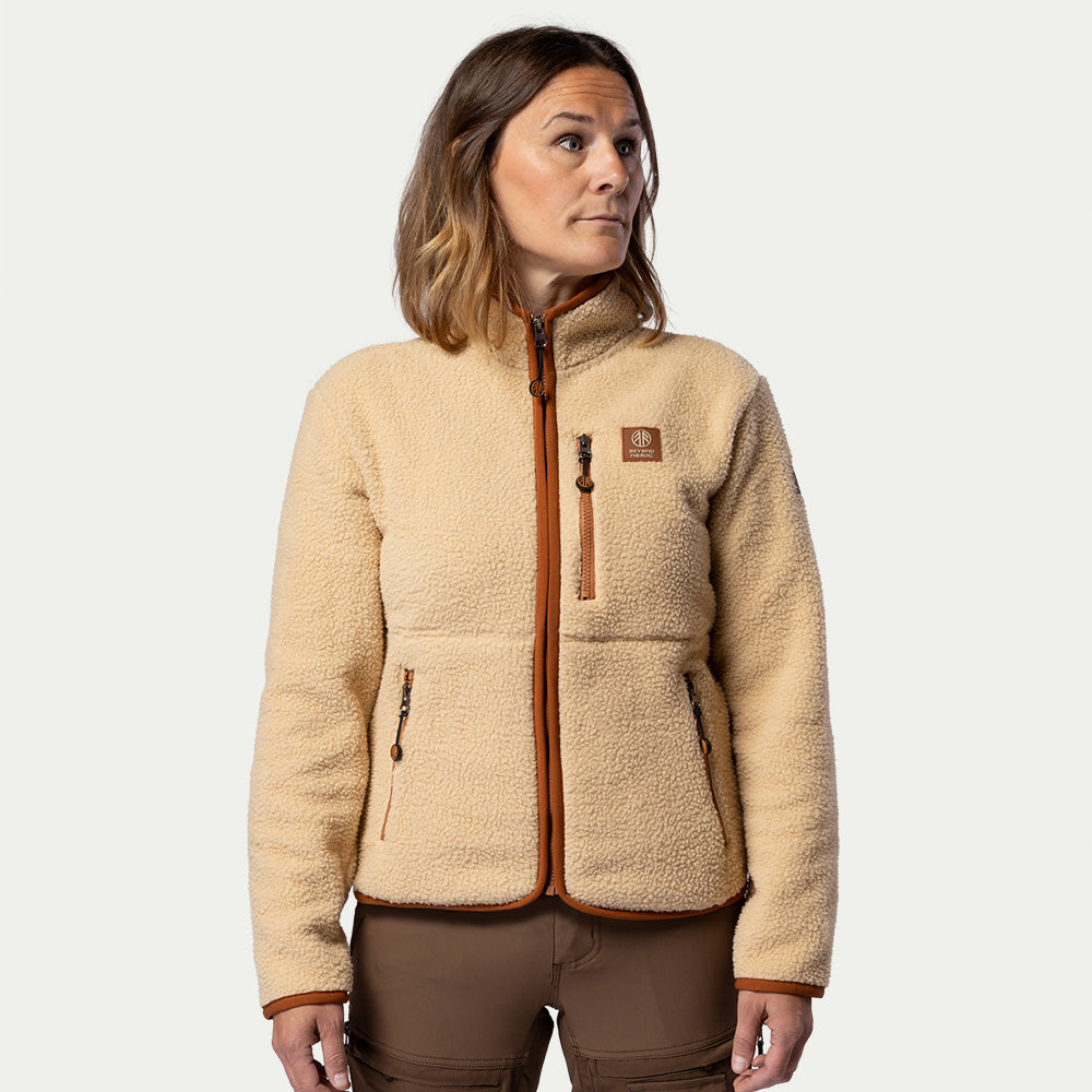 BN308 Retro Fleecejacke Damen