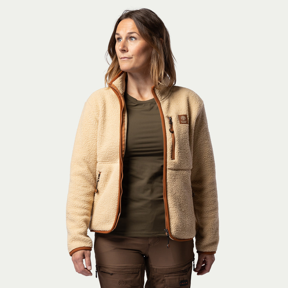 BN308 Retro Fleecejacke Damen