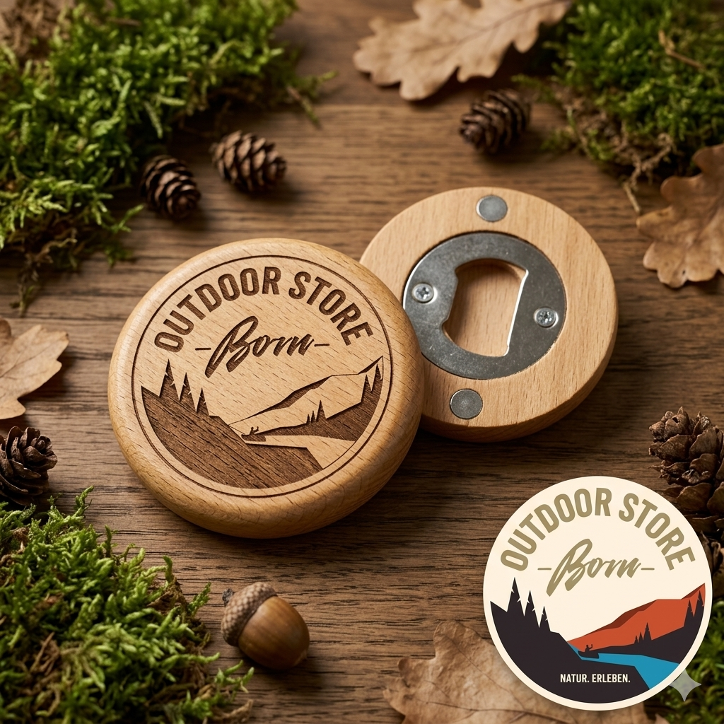 Magnet-Flaschenöffner „Outdoor Store Born“