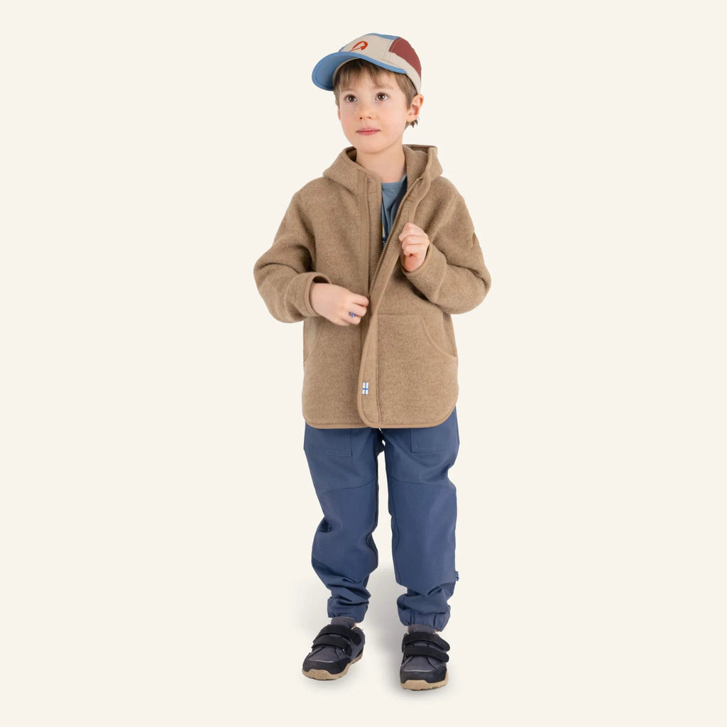 LUONTEVA Wollfleecejacke - Zip in Innenjacke