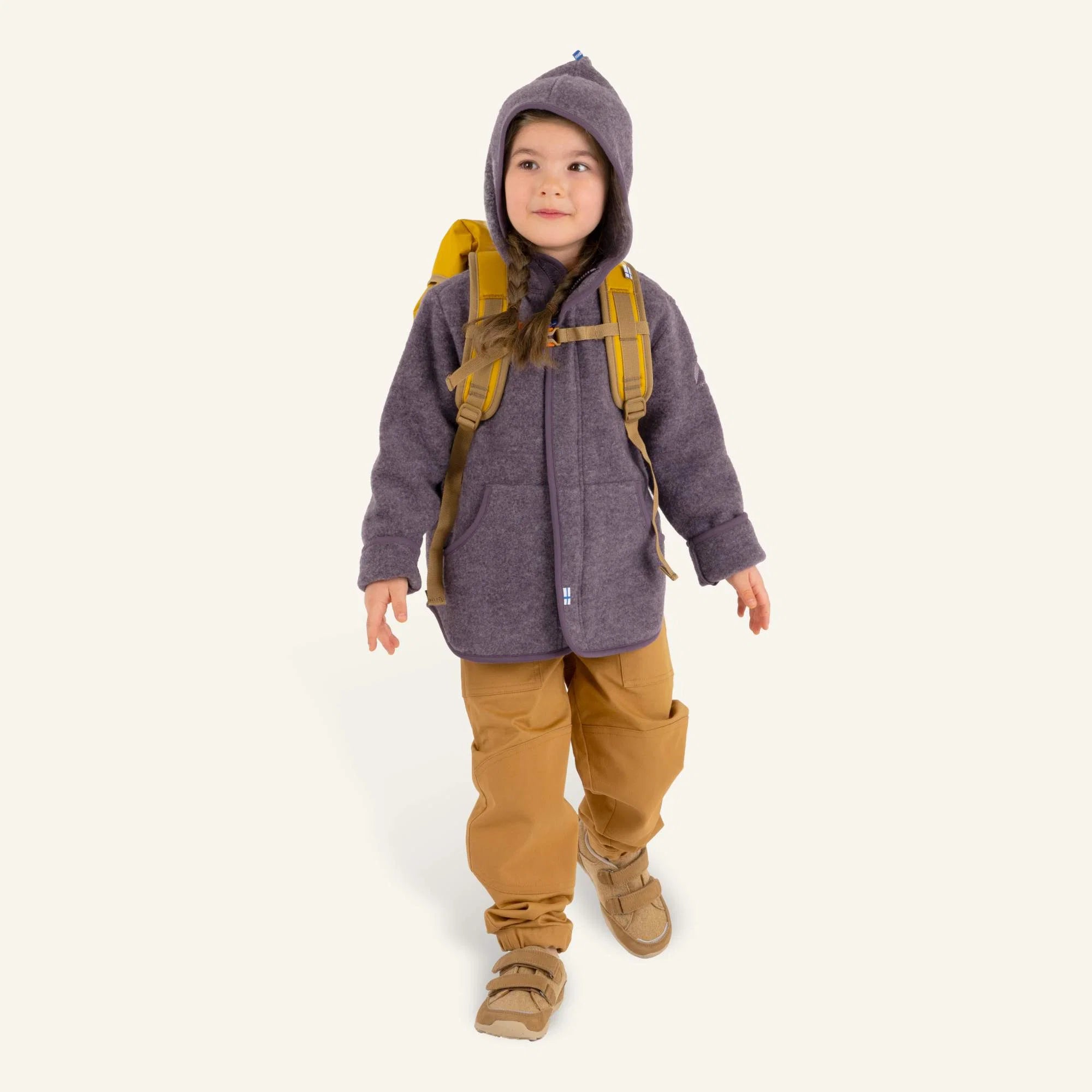 LUONTEVA Wollfleecejacke - Zip in Innenjacke