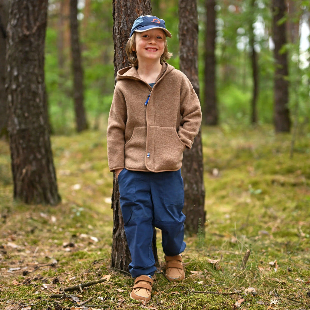 LUONTEVA Wollfleecejacke - Zip in Innenjacke