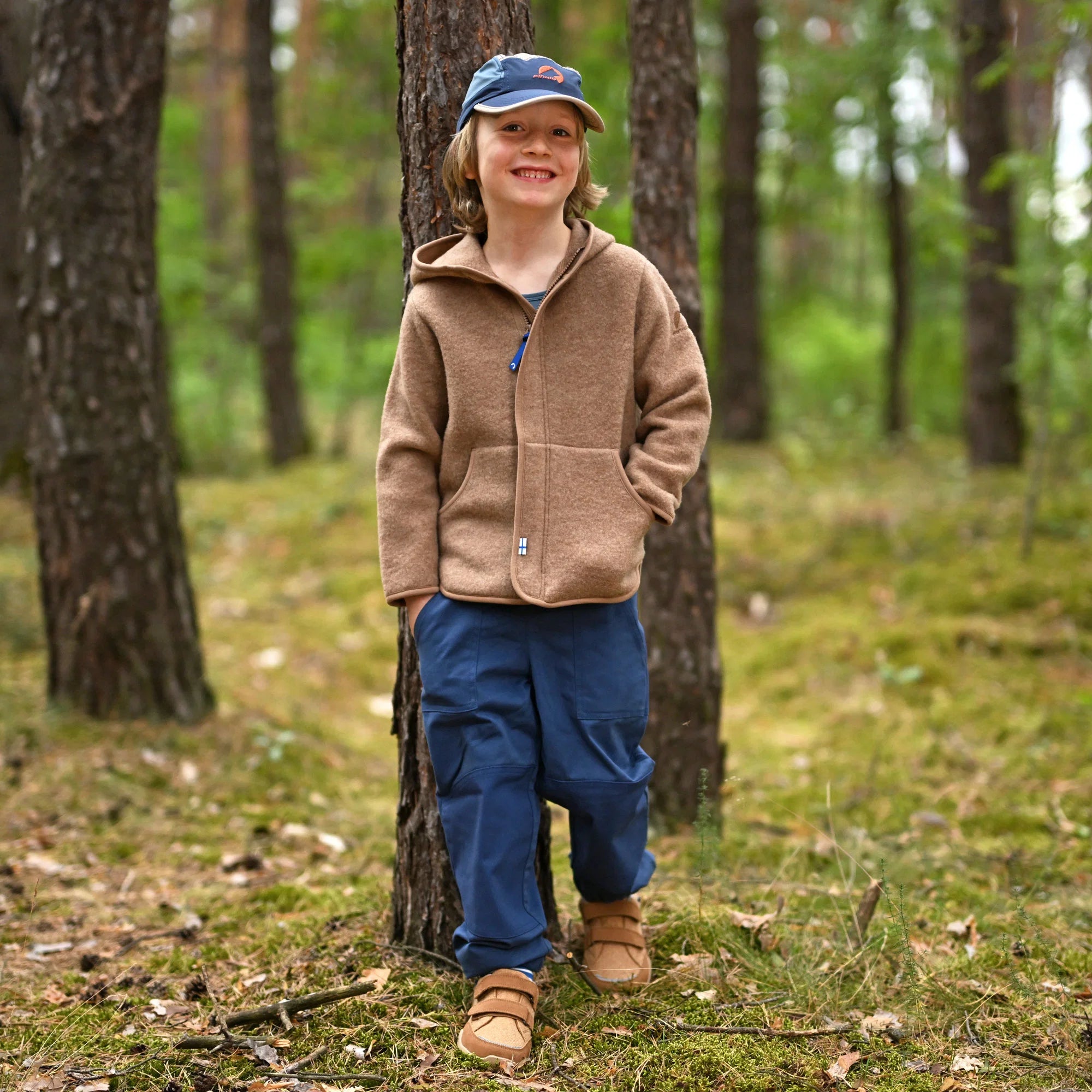 LUONTEVA Wollfleecejacke - Zip in Innenjacke
