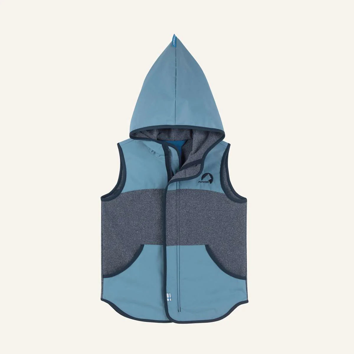 ONNI KNIT Strickfleece Weste mit wasserfesten Details - Zip in Innenjacke
