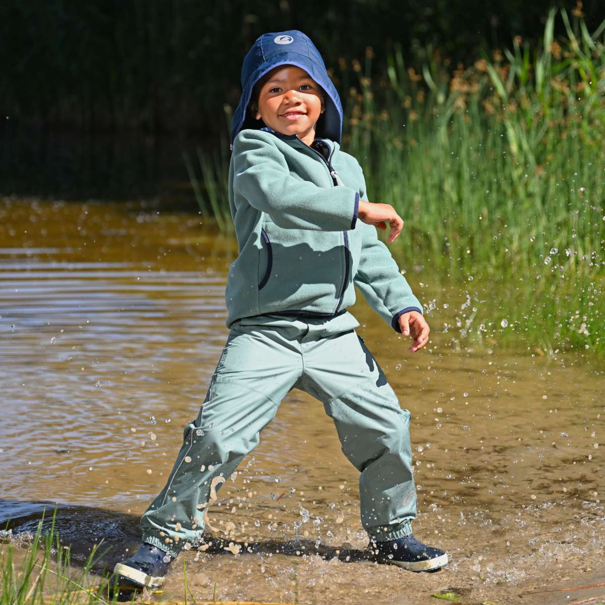 PAUKKU Essential Fleecejacke - Zip in Innenjacke