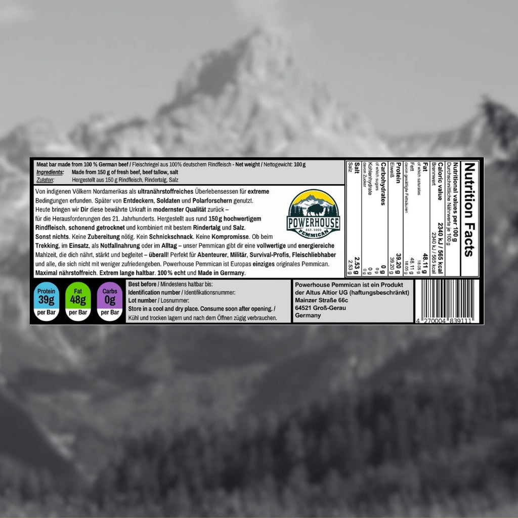 Powerhouse Pemmican - PURE