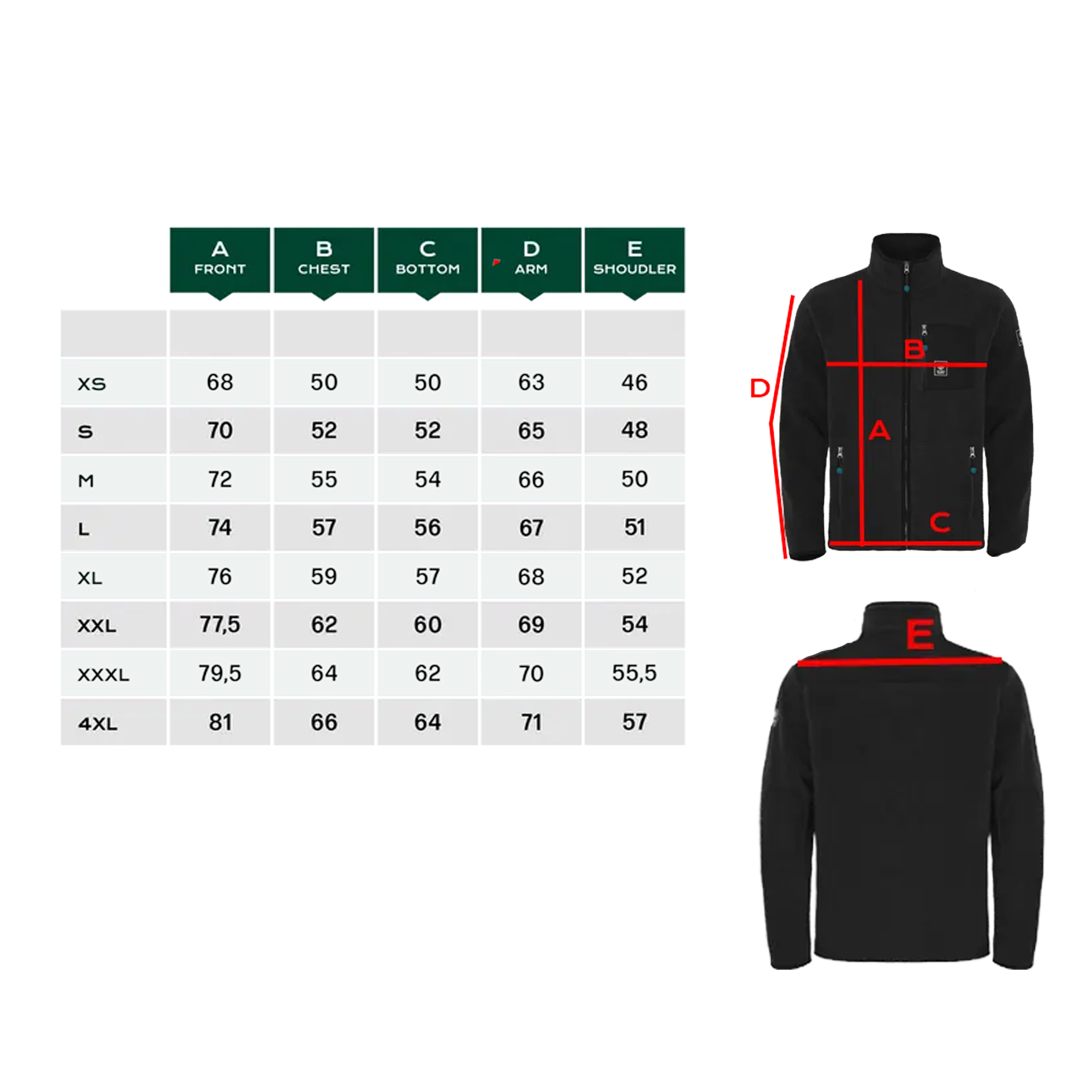 BN303 Fleecejacket Damen & Herren