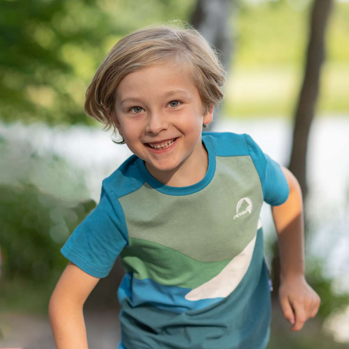 TANSSI Jersey Kurzarmshirt mit Landschaftsprint